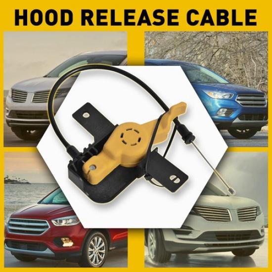 Hood-Latch Lock Release Cable Fits 2013-2018 Ford Escape2015-2018 Lincoln MKC A