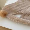 Warm Pompoms Shawl for Home Office Shirt Decoration Multifunctional Shawl Wrap for Outdoor Leisure Wear Shoulder Wrap