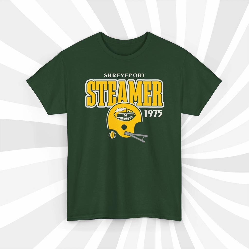 Shreveport Steamer 1975 WFL Vintage Football Helmet T Shirt