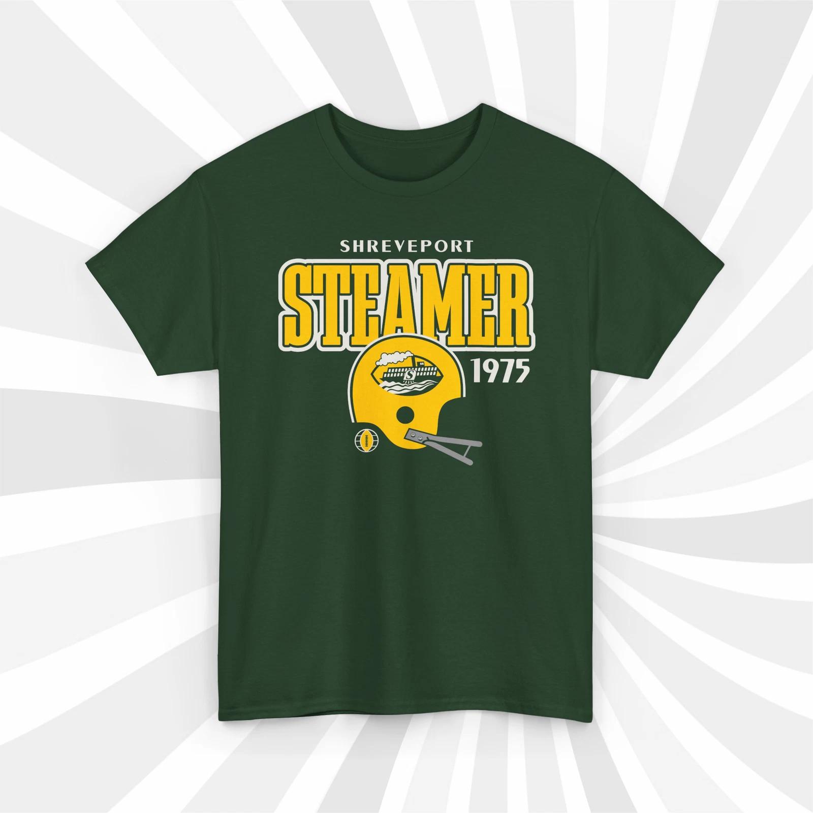 Shreveport Steamer 1975 WFL Vintage Football Helmet T shirt M