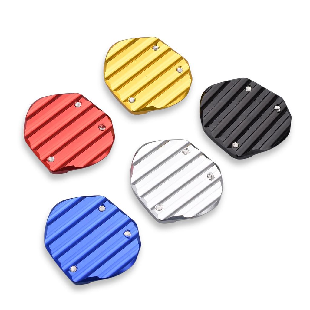 Motorrad Aluminium Seitenständer Verlängerungsplatte für GB350 GB350C GB350S (2021-2024) (Schwarz)