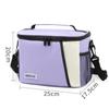 Large Capacity Color Block Insulated Crossbody Lunch Bag & Picnic Tote