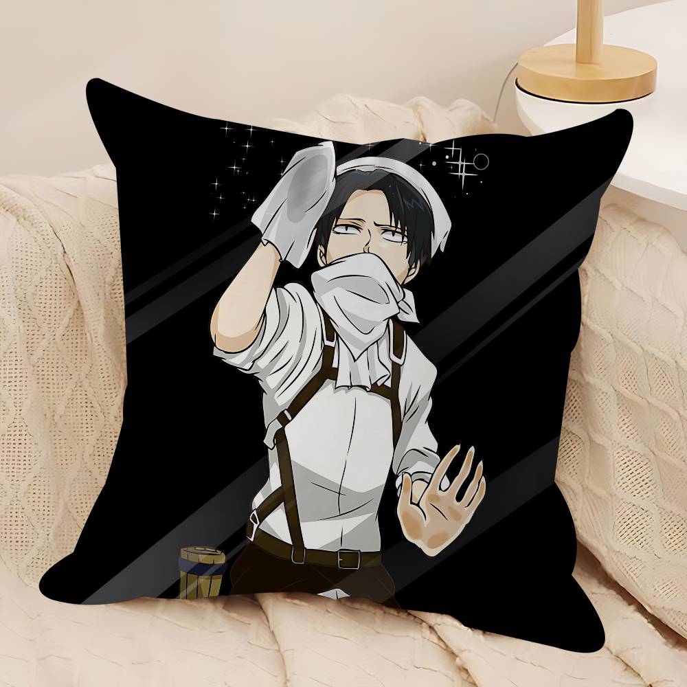 

L-Levi A-Ackerman 45*45cm Cushion Cover Pillow Cover Decor Pillowcase Home Pillowcase For Couch Pillow 12x12Inch