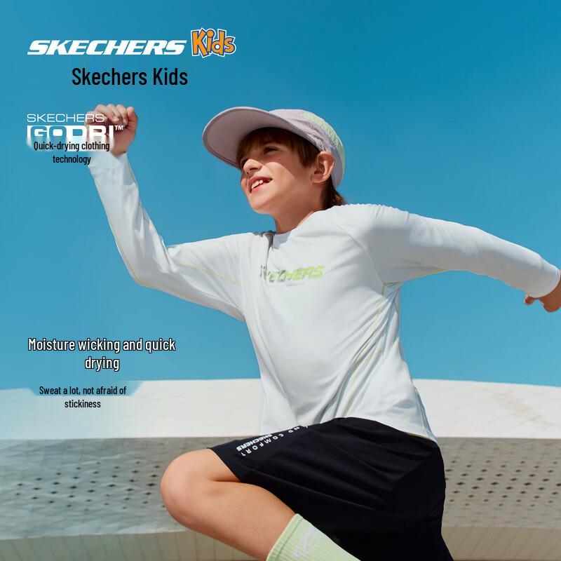 Skechers Kids  Unisex Quick-Dry Long-Sleeve Tee P126K001 160