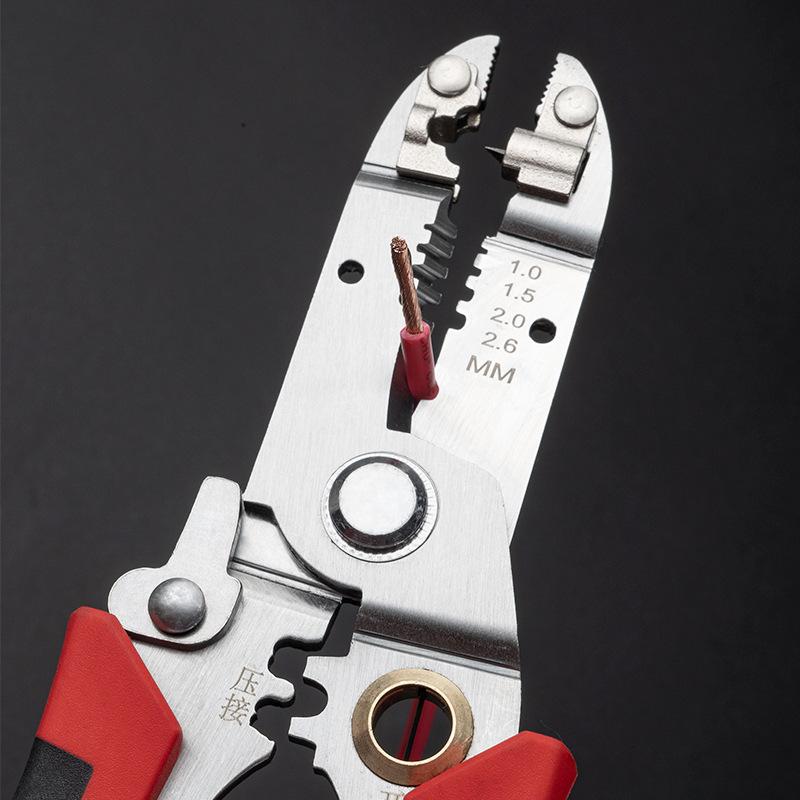 Multi-Function Wire Stripper Pliers Stainless Steel Cable Stripping Crimping Pliers Electrician Tool