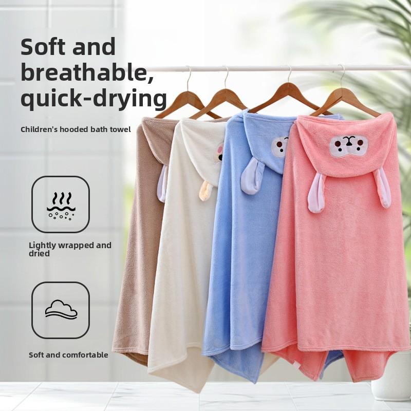 Hooded Baby Towels Toddler Bath Towel Toddler Baby Towels with Hood Hooded Kids Bath Towel for Boy Girl Absorbent Thick Soft
