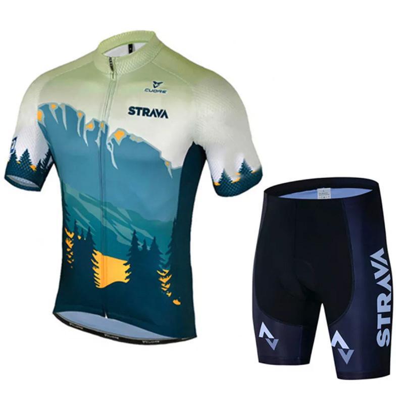 

New 2026 summer breathable suit cycling suit short-sleeved cycling suit men s and women s summer quick-drying short-sleeved suit event mountain XS