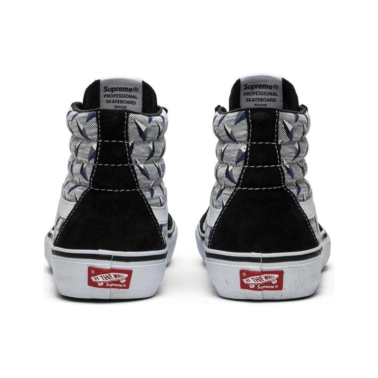 Sk8 Supreme x Vans-Hi Pro 'Diamond Plate Black Grey' VN0A45JDTEB