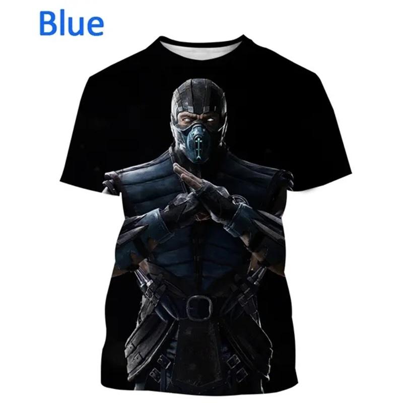 Fighting Game Mortal Kombat T Shirt For Men Cool Short Sleeve Tee Tops Fashion Casual Oversized Streetwear Tshirt Ropa Hombre