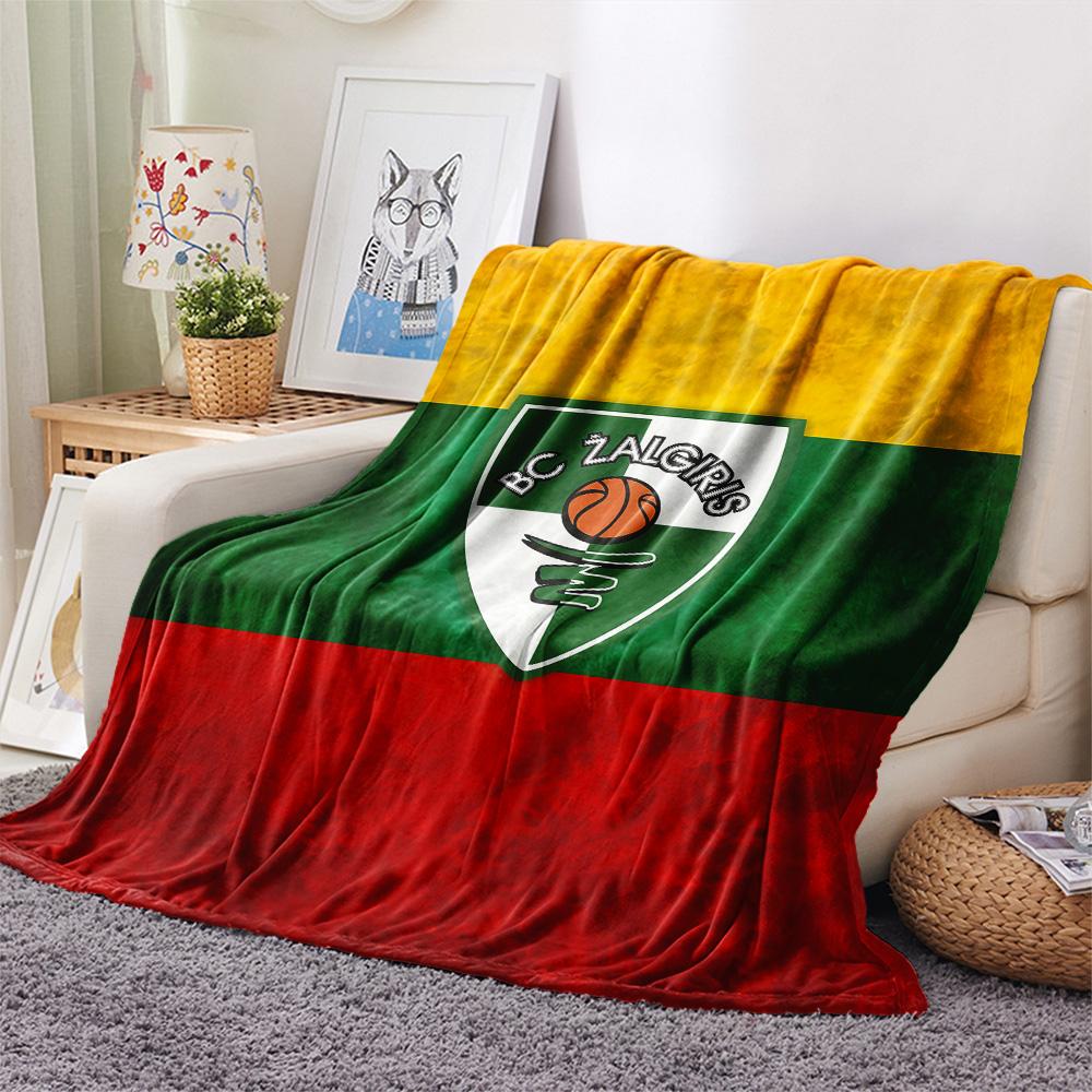 BC Žalgiris  Print Flannel Blanket, High quality Comfortable for All Seasons, Home Decor, Warmth and Comfort