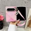For HuaWei Pura X Max Retro Color Collision Phone Case Scarves Bracelet Protective PC Hard Shell Shockproof Back Cover