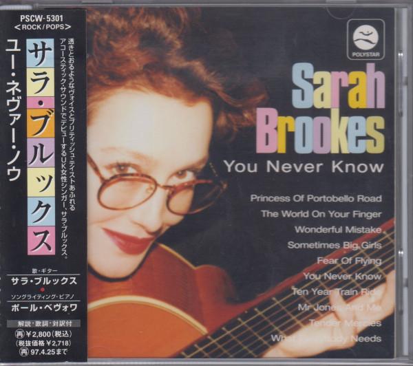 

CD SARAH BROOKES - You Never Know PSCW5301PROMO Polystar 1995 Japan Rock Used