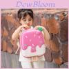Adorable Korean Style Kids Backpack Lightweight Cartoon Ice Cream Eggshell Design