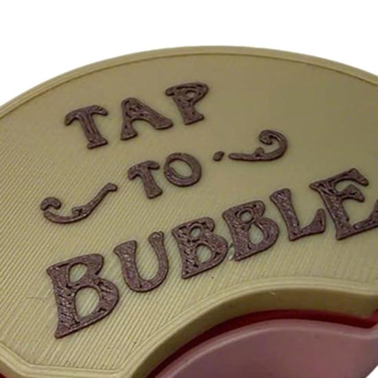 Tap to Bubble Clicker Fidget Toy Anxiety Stress Relief 3D Printed Clicker Portable Tactile Stimulation Decompression Click Button Toy