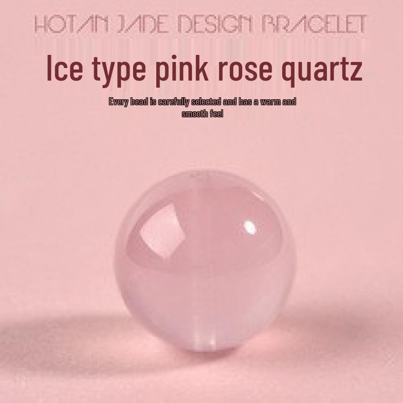 Rose Quartz & Strawberry Quartz Crystal Beads for DIY Jewelry