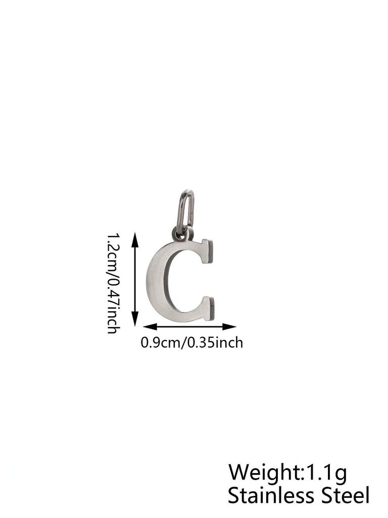 Small Luxury Initial Charm Pendant Set, DIY Letter Necklace Making Supplies, Fashionable Jewelry Parts