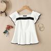 ZANZEA Women Elegant Round Neck Casual Short Sleeve Blouse