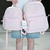 Schoolbag Korean version fashion college style backpack women's travel bag leisure bag trend high school student schoolbag backpack