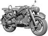 Sol Model WWII German KS750 Military Motorcycle 3D Printer Kit MM903 1/24 (Motorcycle)