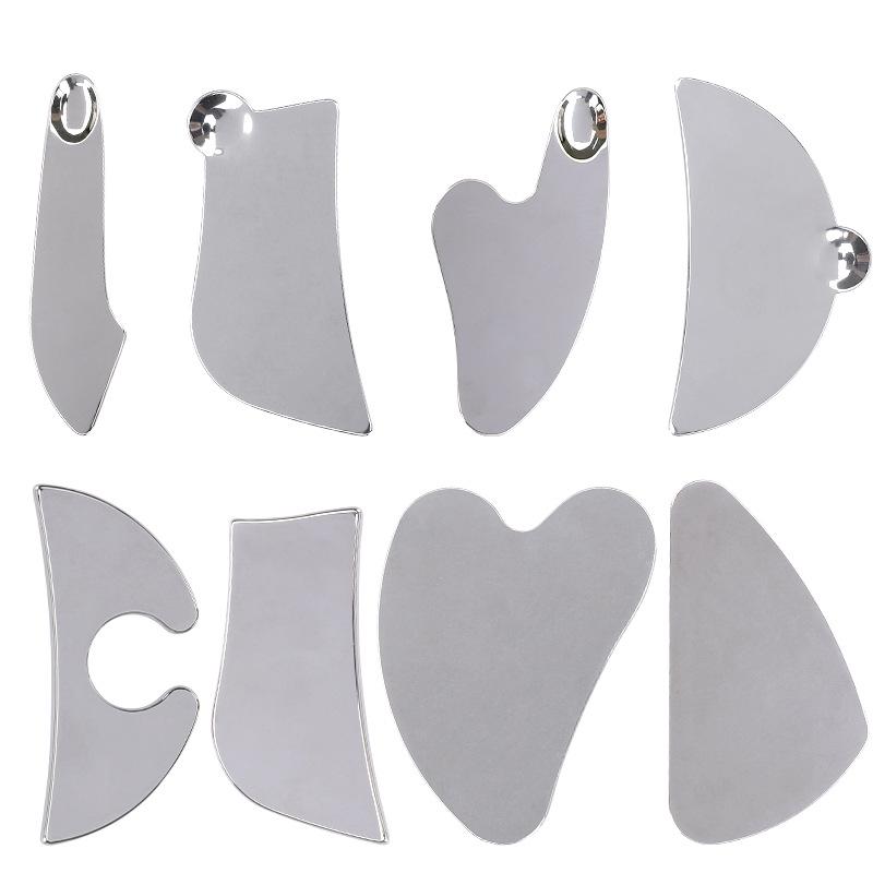 Stainless Steel Facial Gua Sha Board for Lifting and Massage