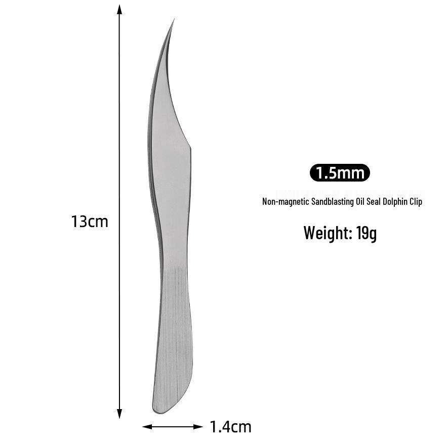 Non-Magnetic Heat-Treated Precision Eyelash Tweezers for Lash Artists - Chinese Curved for Grafting, Blooming, and Separating.