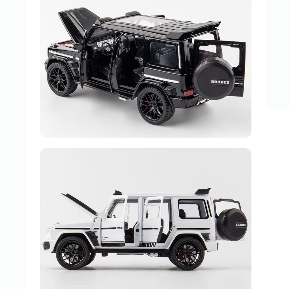 1:Benz G800 litý model auta v měřítku 22, stahovací autíčko se světlem a zvukem pro chlapce, dospělé dárek