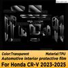 For HONDA CR-V -2025 Panel Dashboard Navigation Automotive Interior Protective Film TPU Anti-Scratch Accessories