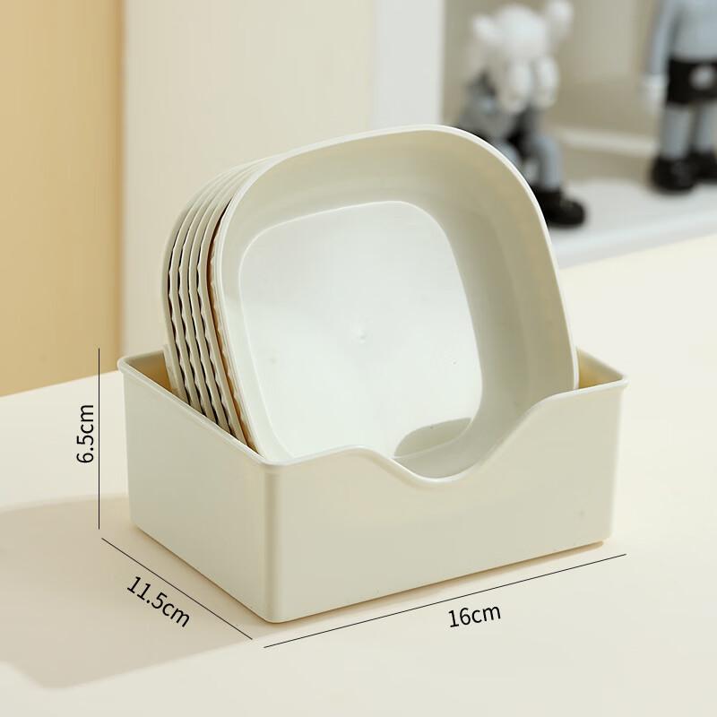 

Cute Bear Cream Bone Dish Set with Base