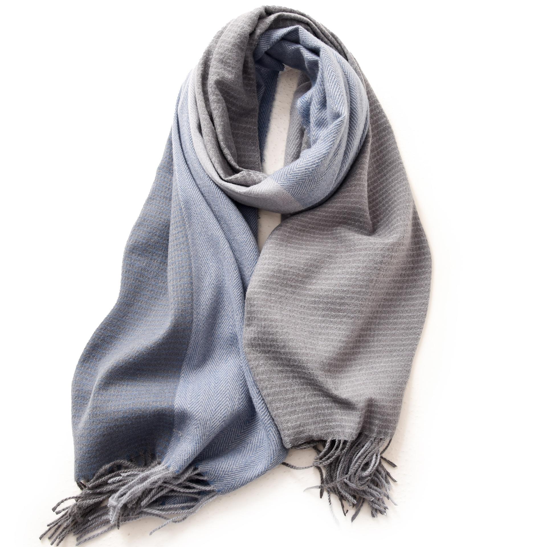 

Однотонный шарф с кисточками из искусственного кашемира для женской зимней удлиненной теплой шали One Size