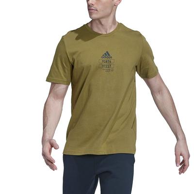 T Shirts Men's Earth Yellow Crew Neck Moderate Straight Fit GN6861