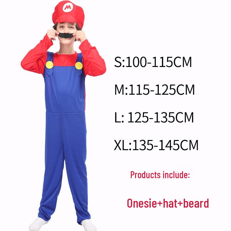 Parent-Child Super Mario Halloween Cosplay Costumes