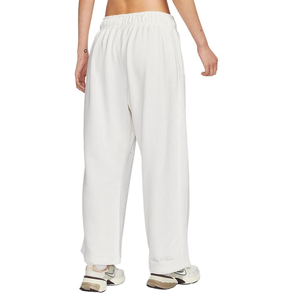 Nike Pantaloni della tuta in maglia casual semplici a gamba dritta con lacci da donna Sail-White HQ5884-133