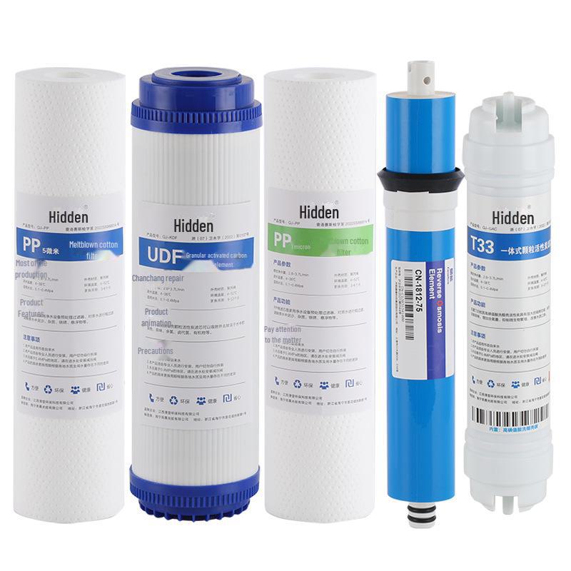 Universal 10-Inch Activated Carbon Water Purifier with 3-Stage Filter