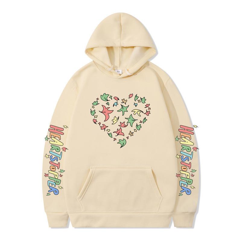 WISH Nick und Charlie Heartstopper Hoodies Mode Langarm Sweatshirts Damen Lässig Harajuku Streetwear Pullover Sudaderas