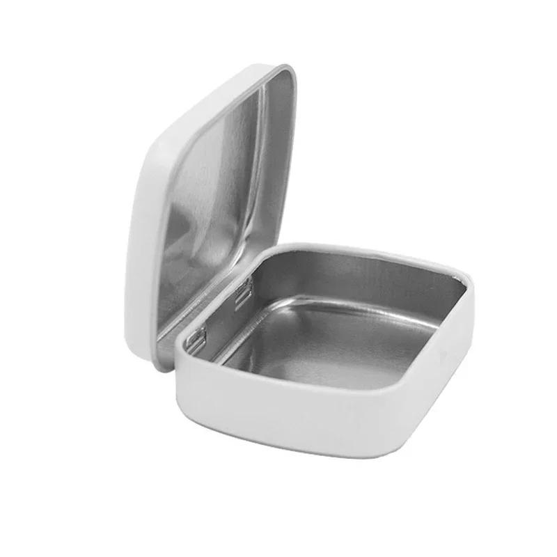 6Pcs Mini Metal Hinged Tin Box with Lid Empty Tins Jewelry Collect Cases Home Organizer Small Storage for Candy