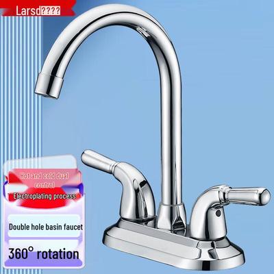 Lairshidan LD96022 Doppelgriff Deckmontierte Waschtischarmatur