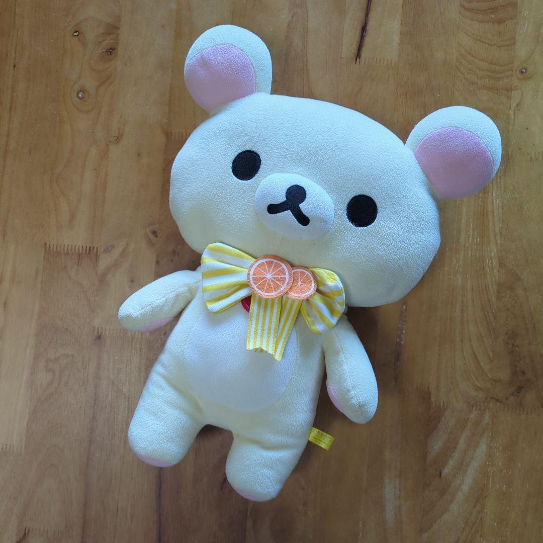 Korilakkuma Plush Orange Ribbon
