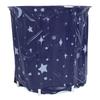 Portable Foldable Bathtub Multipurpose Thicken PVC Eco Friendly Foldable Soaking Tub for Home Shower Stall Star Moon