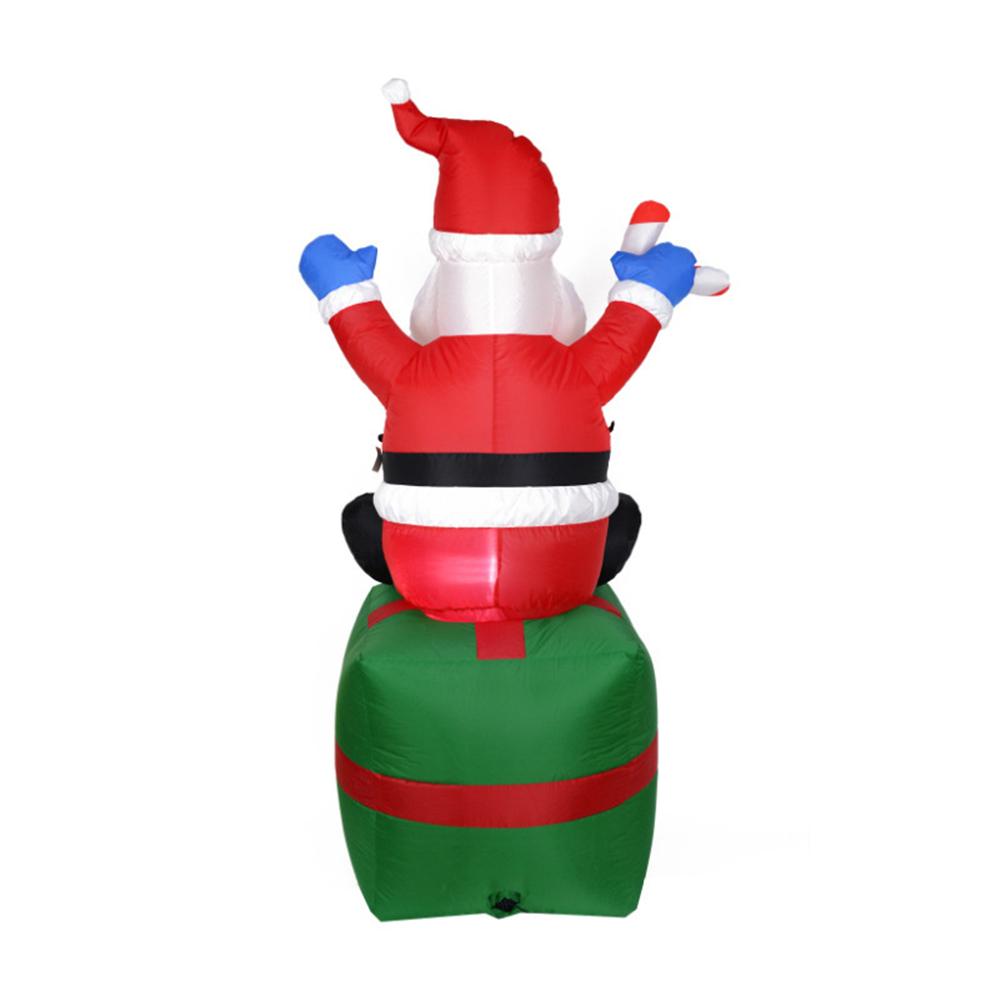 Christmas Inflatable Santa Gift Box Led Decoration