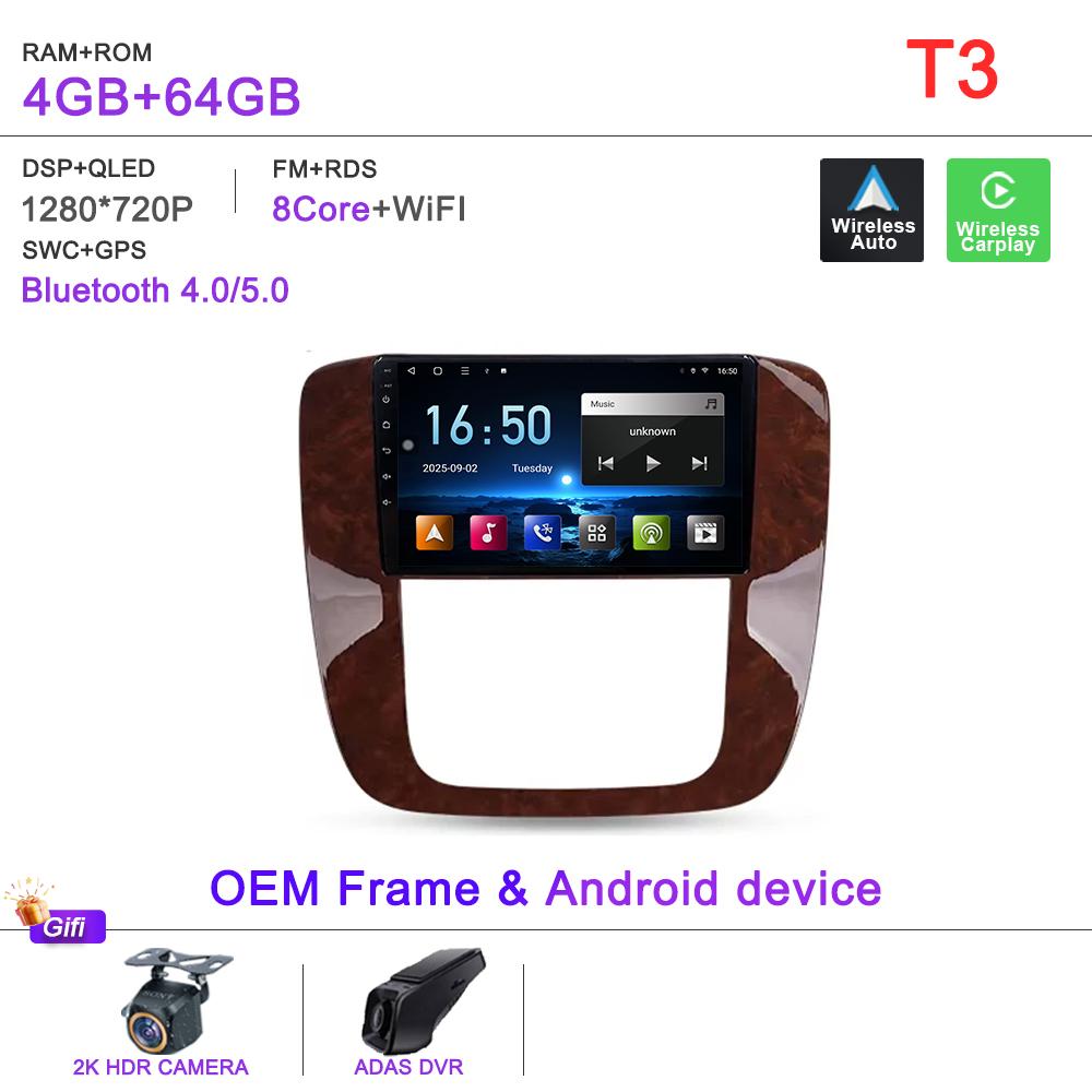 Android 16 For GMC Yukon 3 GMT 900 2006-2014 For Chevrolet Tahoe 3 GMT900 2006-2014 Silverado 2 GMT901 2007-2013 Radio Car GPS jr2