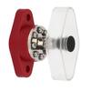 Power Distribution Stud Junction Post Red 3/8in 300A with Transparent Cover For Motor ATV Ship Electrical Equipment