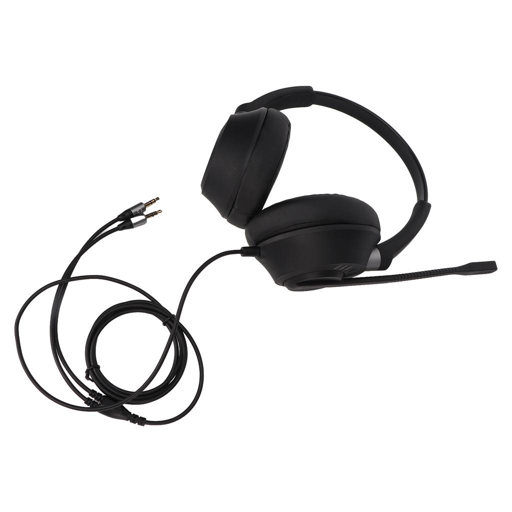 Cell Phone Headset Noise Canceling Dual 3.5mm Jack Low Distortion Communication Computer Headset with Microphone