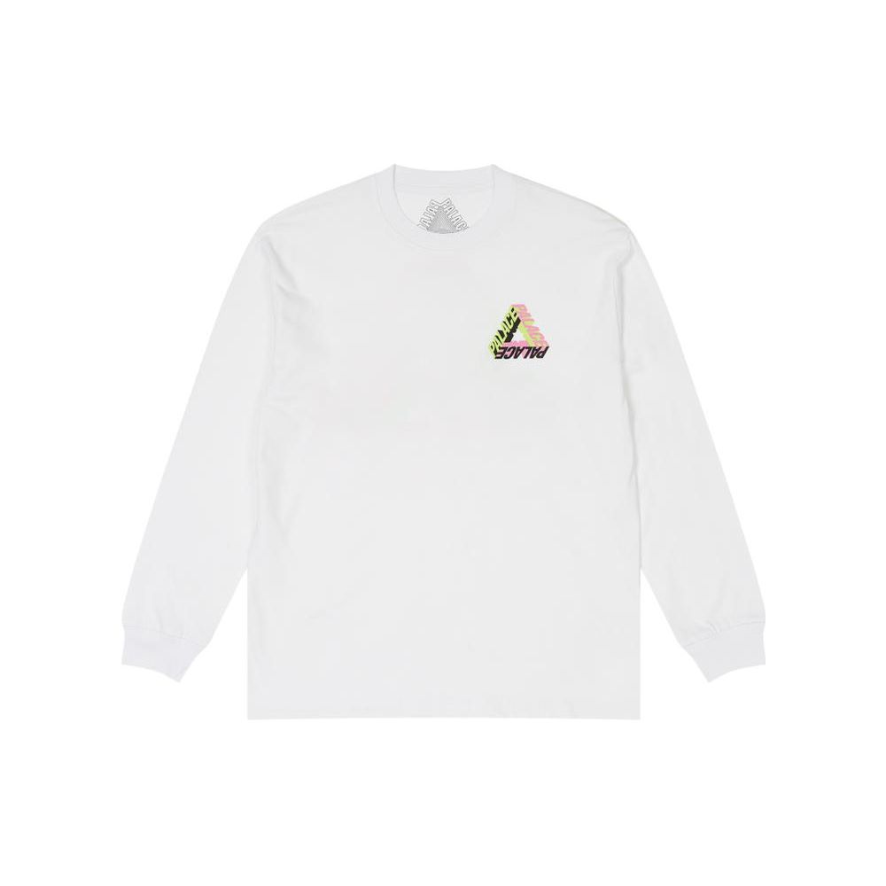 Palace P-3D Longsleeve White Unisex Tops P25LS017