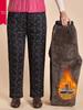 Lambswool Fleece Winter Pants for Elderly Women - Three-Layer Warmth