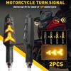 12V Motorcycle Running LED Dynamic Turn Signals Flowing Light Amber