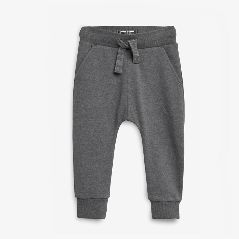 Kids' Autumn/Winter Cotton Trousers: Boys' European American Printed Knit with Ribbed Cuffs