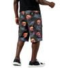 Pantaloncini casual da uomo con coulisse, colorati, al ginocchio, con tasche multiple