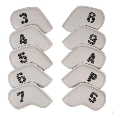 10x Golf Iron Covers Set Head Club Protectors Anti Scratch Waterproof