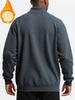 Autumn New Men's Casual Quarter Zip Stand Collar Sweatshirt Solid Color Fashion Sportswear Male Pullover