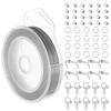 BENECREAT Stainless Steel Beading Jewelry Making Stainless Steel Craft Beading Accessory Wire 40m/Roll Wire, 7-Strand, Kit, Approx. 0.6mm Thick, Wire,